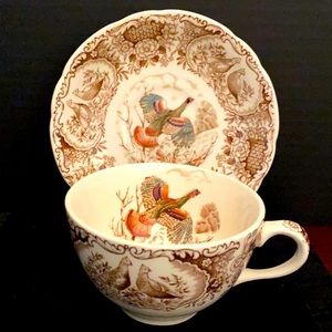 Windsor Ware Wild Turkey Cup/Saucer